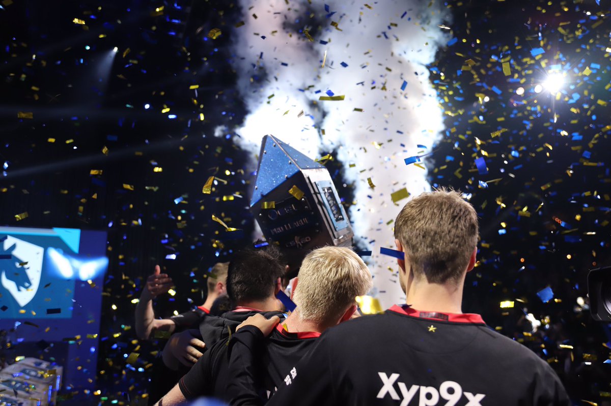 AstralisCS's tweet photo. CHAMPIONS!!! 🔥🔥🔥

The #ESLProLeague trophy is ours 

#ToTheStars ✨ https://t.co/PFx0WUpRIN