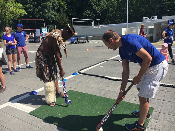 FIH_Hockey's tweet photo. Earlier today, @FIH_Hockey supported the @WHO in promoting healthy lifestyles in the 'Walk the Talk' event in Geneva. Read more here: https://t.co/0ng0ecSWsS #HealthForAll 🏑 https://t.co/IodW1o7NG0