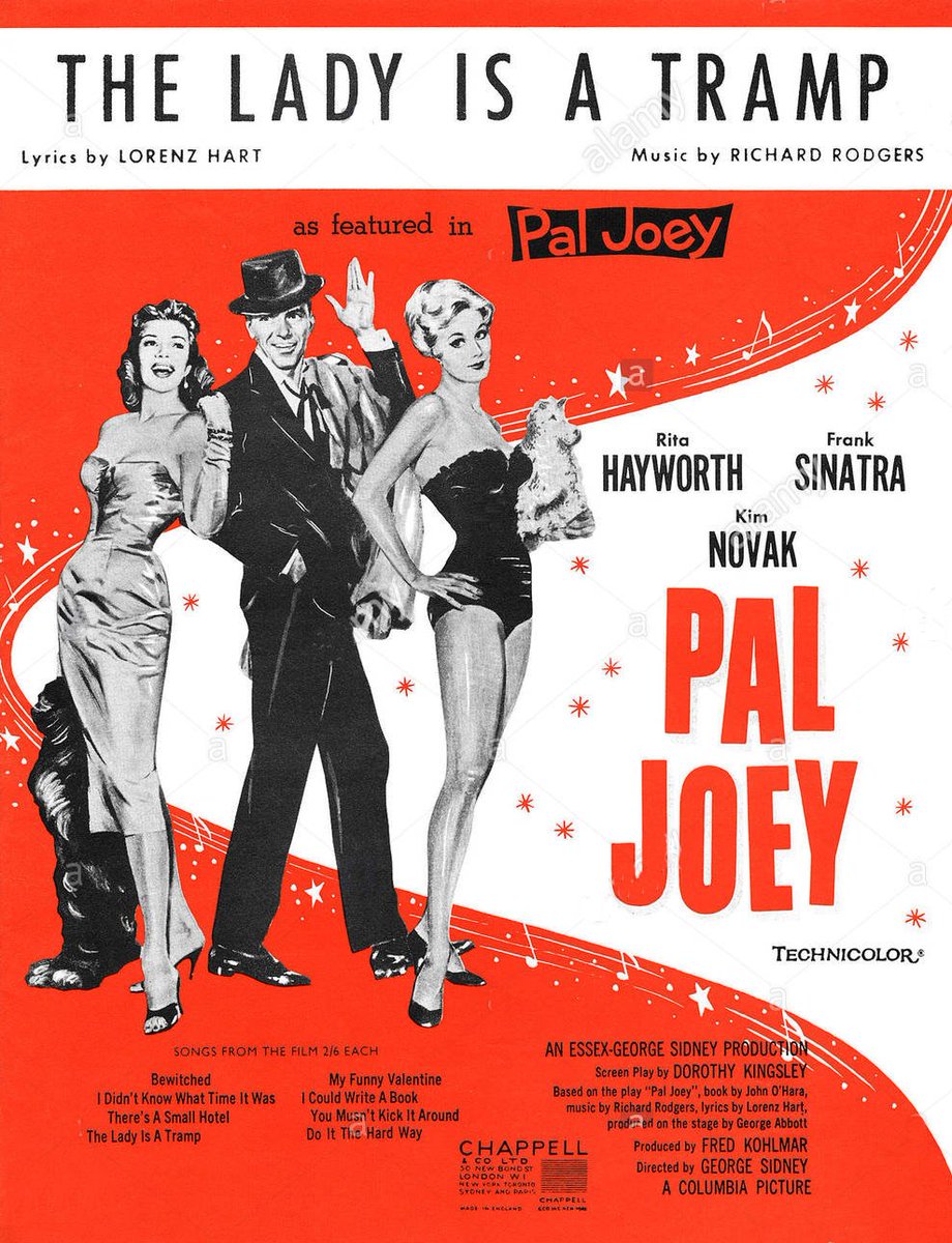 SinatraTribute's tweet photo. A popular Sinatra song - The sheet music cover from #PalJoey #FrankSinatra  #RitaHayworth #KimNovak  From https://t.co/ycTx9viQv0 &amp; https://t.co/IzfXdjTx1S https://t.co/k1vHsuMPHR