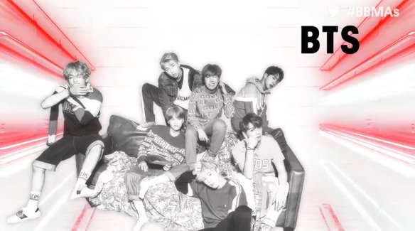 BTS_Chile's tweet photo. Foto de BTS cuando nombraron a los nominados para Top Social Artist #iVoteBTSBBMAs #BBMAs  ¡Recuerden incluir el hashtag en sus tweets para darles este premio! https://t.co/PuF8hAv3Mp