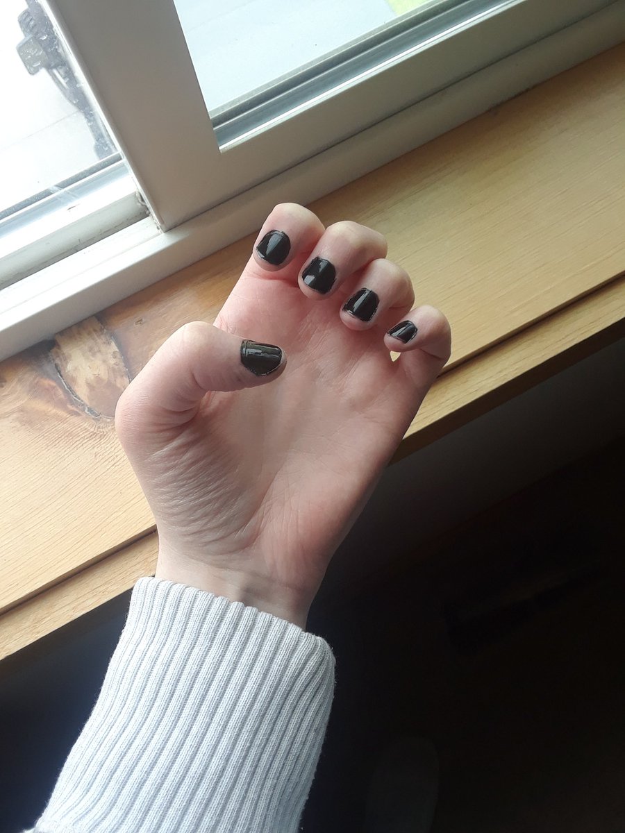 Painted my nails black