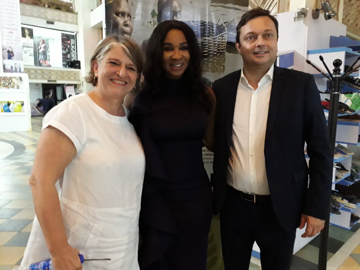 EUinNigeria's tweet photo. At Lagos premiere of the #EU supported documentary SWALLOW: Food security in Nigeria's changing climate. #EU Ambassador Ketil Karlsen, Chioma Ude #AFFRIF, IM Vennize. Content provider @Nwankpa_A  &amp; Director @coreprod . https://t.co/KzCcOy3XIb
