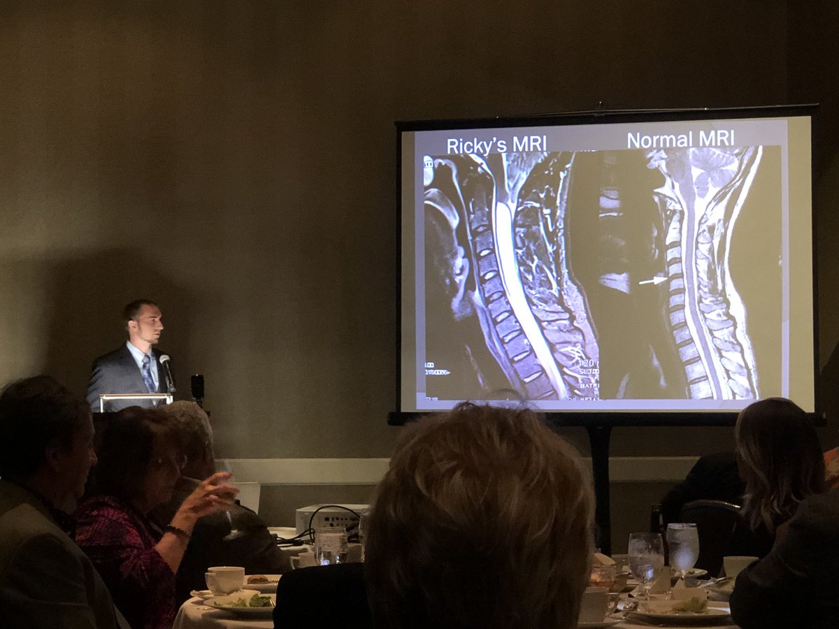 bobbyjones4csf's tweet photo. A very special patient story today from a former PGA pro who was diagnosed with #Chiari and #syringomyelia. #BJC2018 https://t.co/sdrHTwISvG