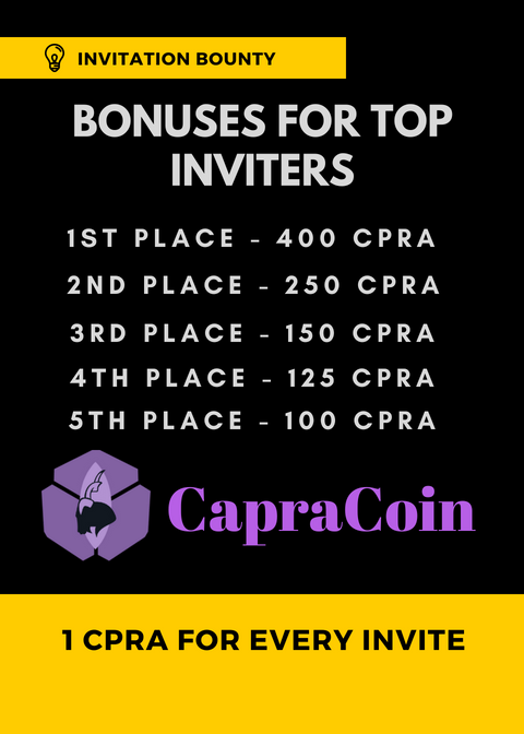 CapraCoin's tweet photo. Retweet and Like this post Follow @CapraCoin and claim your #CPRA coins at https://t.co/jdwJAUQ7EZ #btc #eth #bounty #ltc #bcc #bch https://t.co/EZkinXOnMH