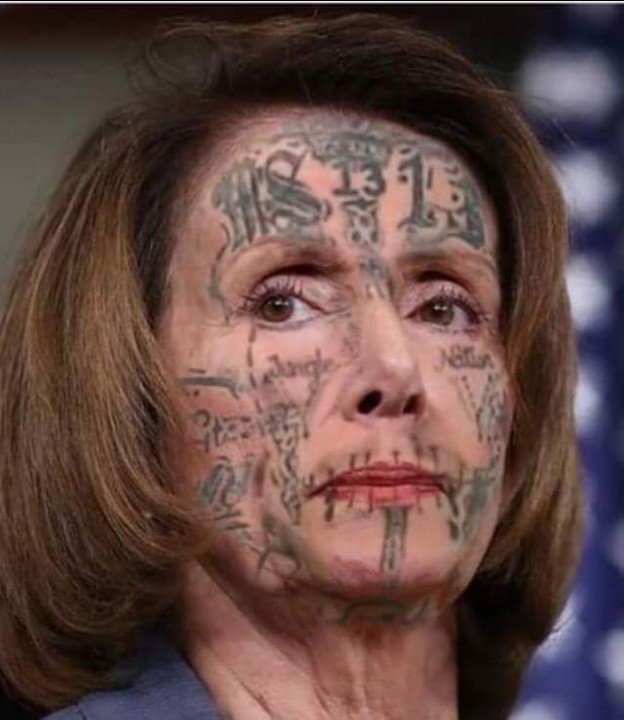 Jimycsh1's tweet photo. @NancyPelosi This is a perfect look for you !! It's just crazy how much you Dems support criminality!! #DelusionalLeft #Hypocrites #FactsMatter #CitizensOverIllegals #BrokenGovernment #DONALDTRUMPISMYPRESIDENT #DrainTheSwamp #SaveThisNation https://t.co/NJDIj8h4Cg