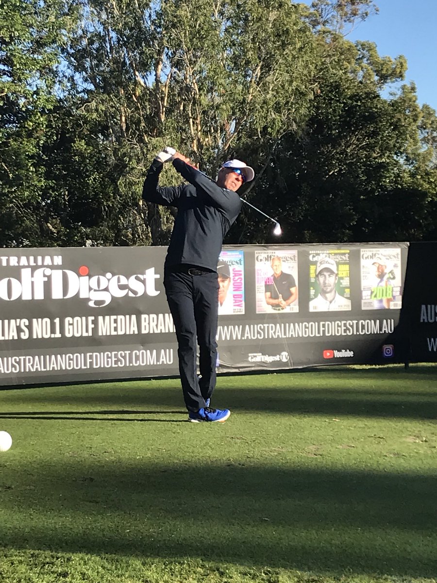 PGAofAustralia's tweet photo. Thanks to @greeny_63 and Craig Parry for making life a little easier for our teams on the 2nd and 11th at @TwinWatersGolf #ScrambleFinal https://t.co/URBvoixtmB