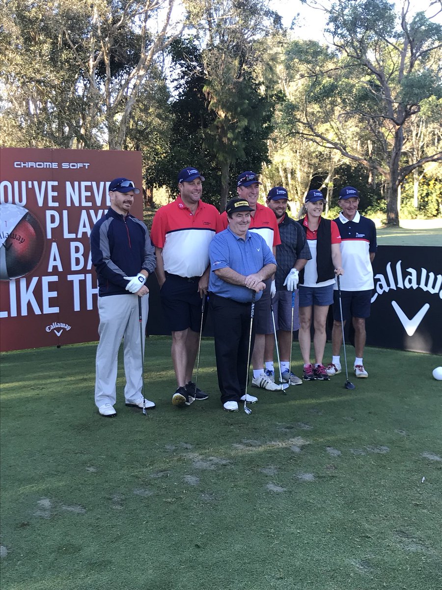 PGAofAustralia's tweet photo. Thanks to @greeny_63 and Craig Parry for making life a little easier for our teams on the 2nd and 11th at @TwinWatersGolf #ScrambleFinal https://t.co/URBvoixtmB