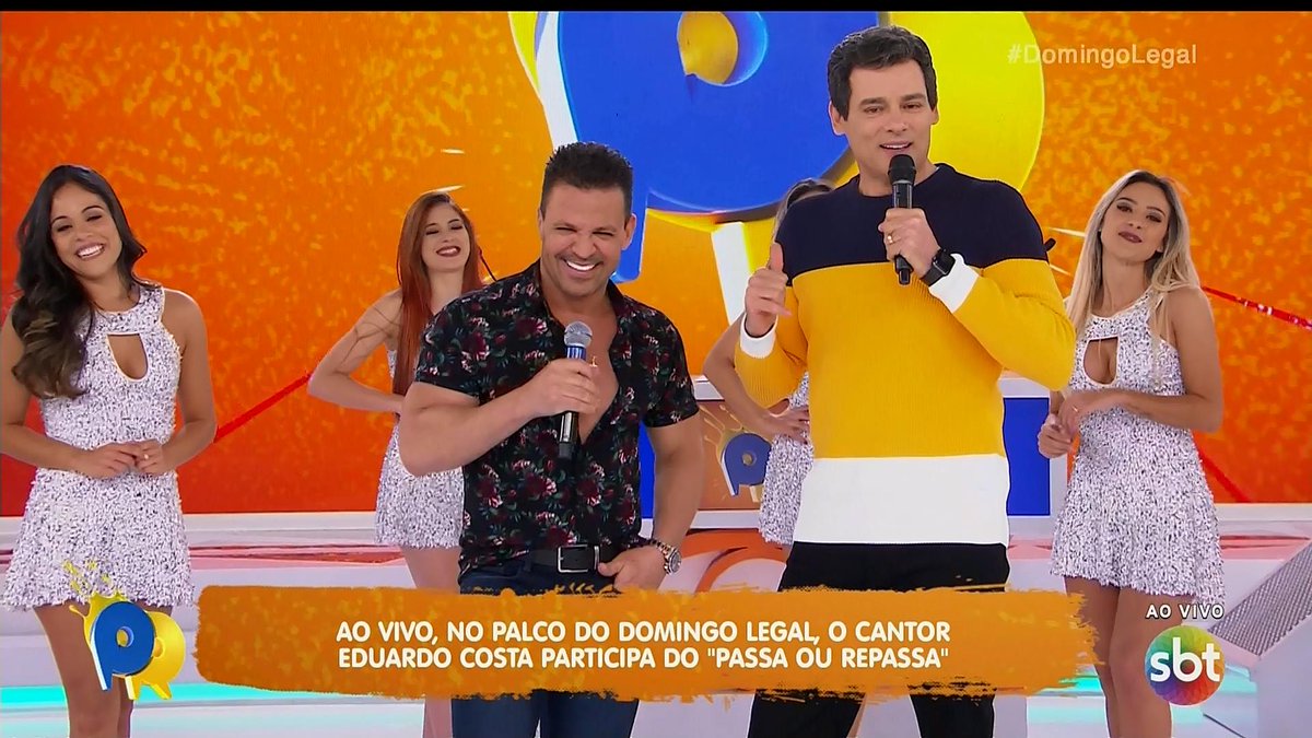 otvonline1's tweet photo. Com @eduardocosta, #DomingoLegal vai à 8 pontos e garante o segundo lugar neste domingo (20) - https://t.co/mztDFNLfkp

@celsoportiolli @Domingo_Legal https://t.co/gkpuVHCMmY