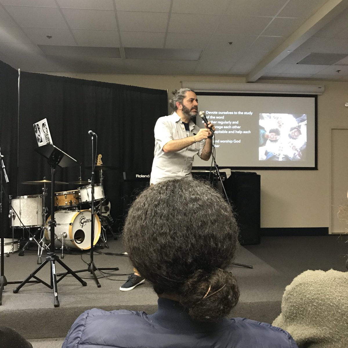 GFTNChurch's tweet photo. We are blessed to worship with our brothers and sisters this evening at @grsanctuary #PentecostSunday #WeAreSanctuary #GFTNC https://t.co/pB30nwc5zP