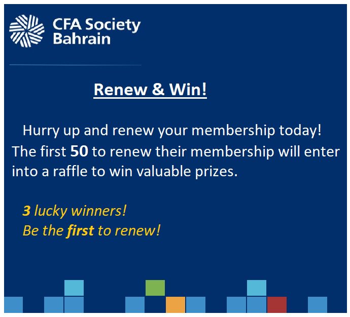 This Ramadhan we give back to our loyal members! Renew your CFA membership today: bit.ly/CFA-renew
