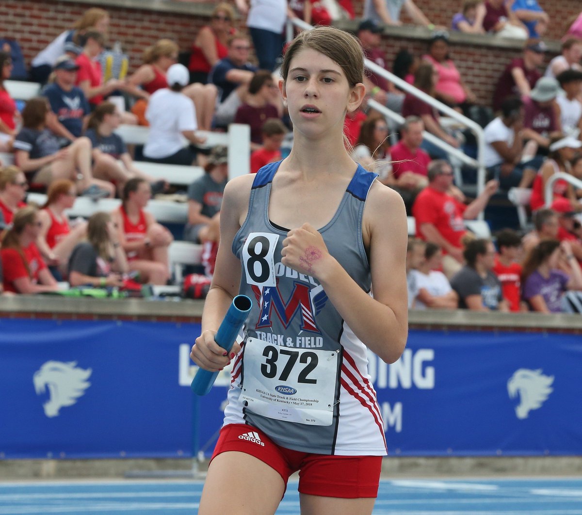 RichmondRsports's tweet photo. Model's Riley Gullett competes in the 4x800 meter relay Thursday at the KHSAA Class A Meet in Lexington @modelpepclub https://t.co/QTc2Cbr6Qg