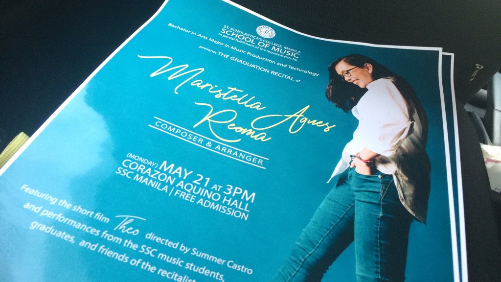agnesreoma's tweet photo. Today’s the day! 3pm. Corazon Aquino Hall 😬 https://t.co/KZHa8e4mNN