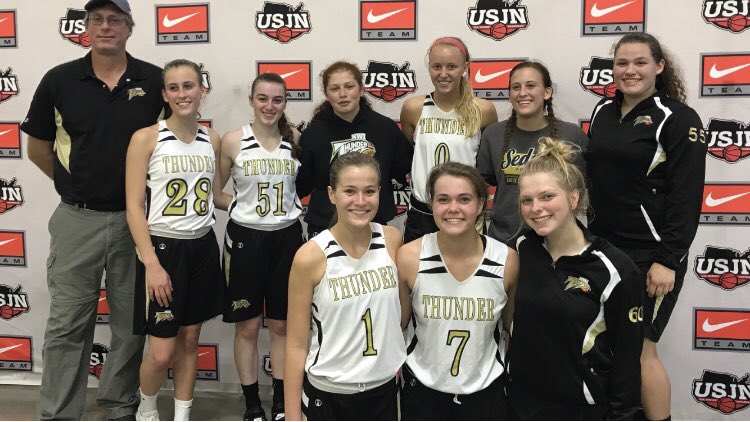 NWI Thunder Gold. 3-0 in bracket play to win 1st seed! Awesome girls. Missed our speedster cat Cavinder in this photo. Amazing job ladies!!