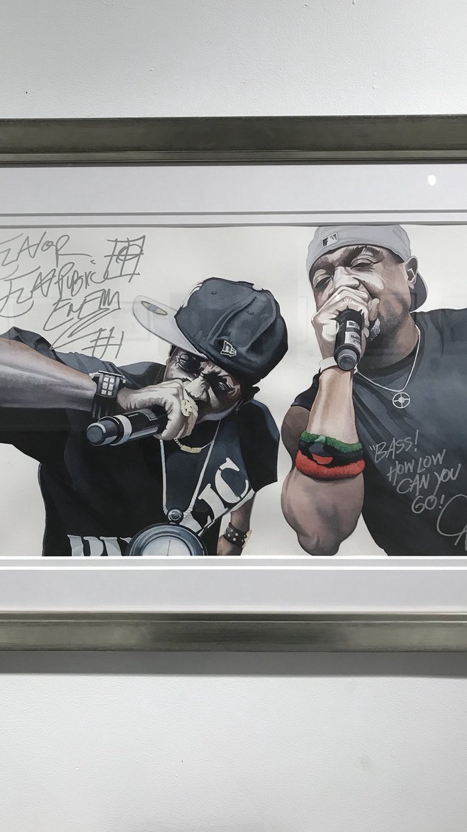 Baba_LP_7's tweet photo. Me &amp; my Brother @DcScrogs came out to support our Brother @ajkatzart &amp; his beautiful art at The @BlindWhino which is on exhibit til the 29th of this month! Be sure to check it out! https://t.co/8GDzKJgl02