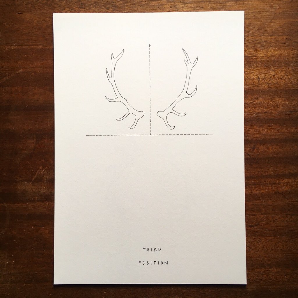 HannaTuulikki's tweet photo. Continuing to experiment with Highland Fling notation: tracing arm positions with red deer antlers... 🦌#deerdancer #performingmasculinity #sketchbookextract https://t.co/8Vu0rXoiaE
