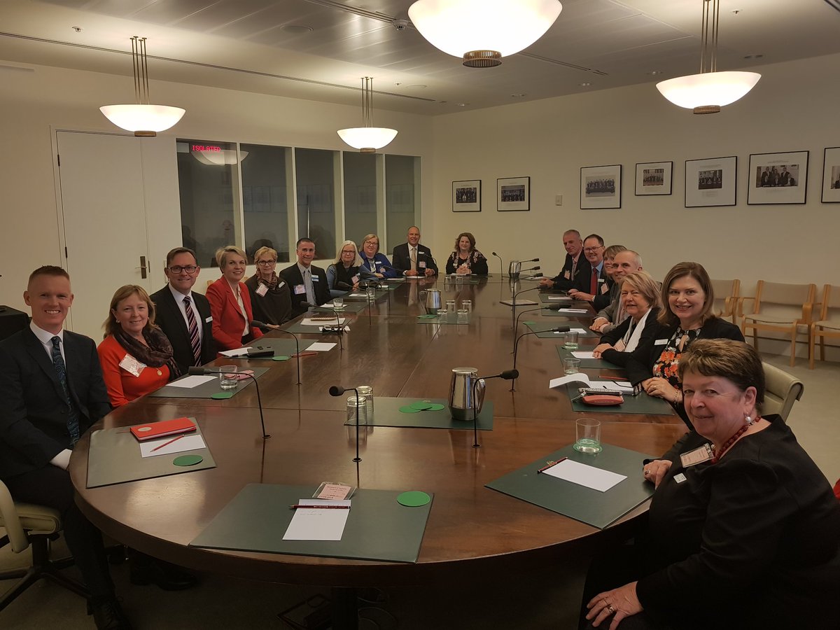 ACPPA National Executive meet with Tanya Plibersek <a href="/tanya_plibersek/">Tanya Plibersek</a> at Parliament House to discuss education issues including true needs based funding, students with disabilities and supporting teacher development. We want conversations with all to ensure best results. <a href="/Birmo/">Simon Birmingham</a>