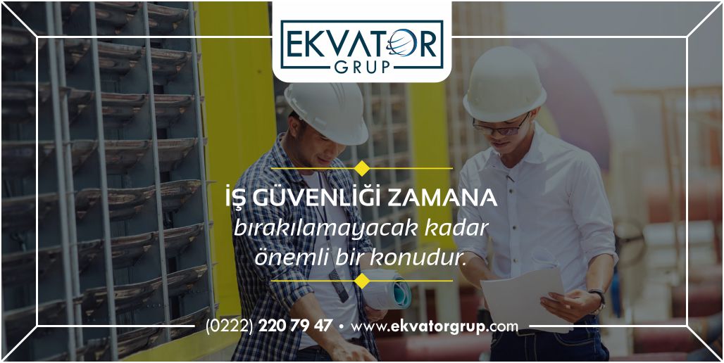 İş güvenliği zamana bırakılamayacak kadar önemli bir konudur.
Detaylı Bilgi için;  0222 220 79 47 – ekvatorgrup.com
#işsağlığı #işgüvenliği  #işsağlığıhizmeti #ekvatorosgb #işgüvenliğihizmeti #bizimlebüyütürkiye