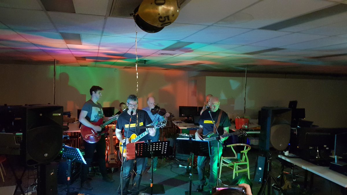 "Innovation at work"
Our very talented staff hard at work playing an in house gig over the weekend 🎶