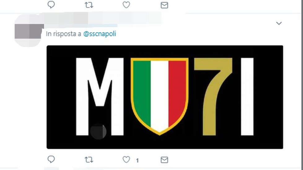 TifosiBN's tweet photo. Buon lunedí da https://t.co/5xV9iDInKJ
Cominciamo la giornata con un saluto speciale all'#SSCNapoli.
#JUVENTUSCAMPIONEDITALIA #SCUDETTO36 #MY7H #E7ERNI #Mu7i https://t.co/8Qvh1F2evH