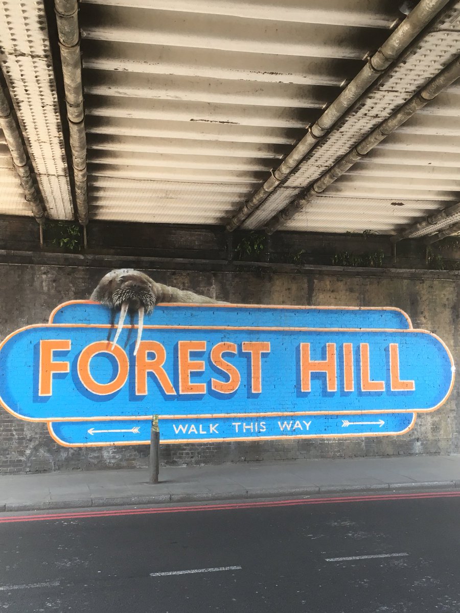 Jane Martin ๐ (@janecandose4) on Twitter photo First time that properly seen this on foot! It is beautiful-the detail on the walrus is amazing! Big thks <a href="/lionel_stanhope/">Lionel Stanhope</a> #StreetArt #ForestHill #SE23 First time that properly seen this on foot! It is beautiful-the detail on the walrus is amazing! Big thks <a href="/lionel_stanhope/">Lionel Stanhope</a> #StreetArt #ForestHill #SE23