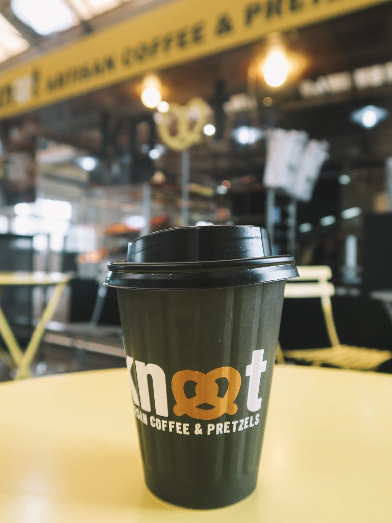 Coffee is a cup of hope in a world full of chaos and Mondays. #knotpretzels #londoncoffee