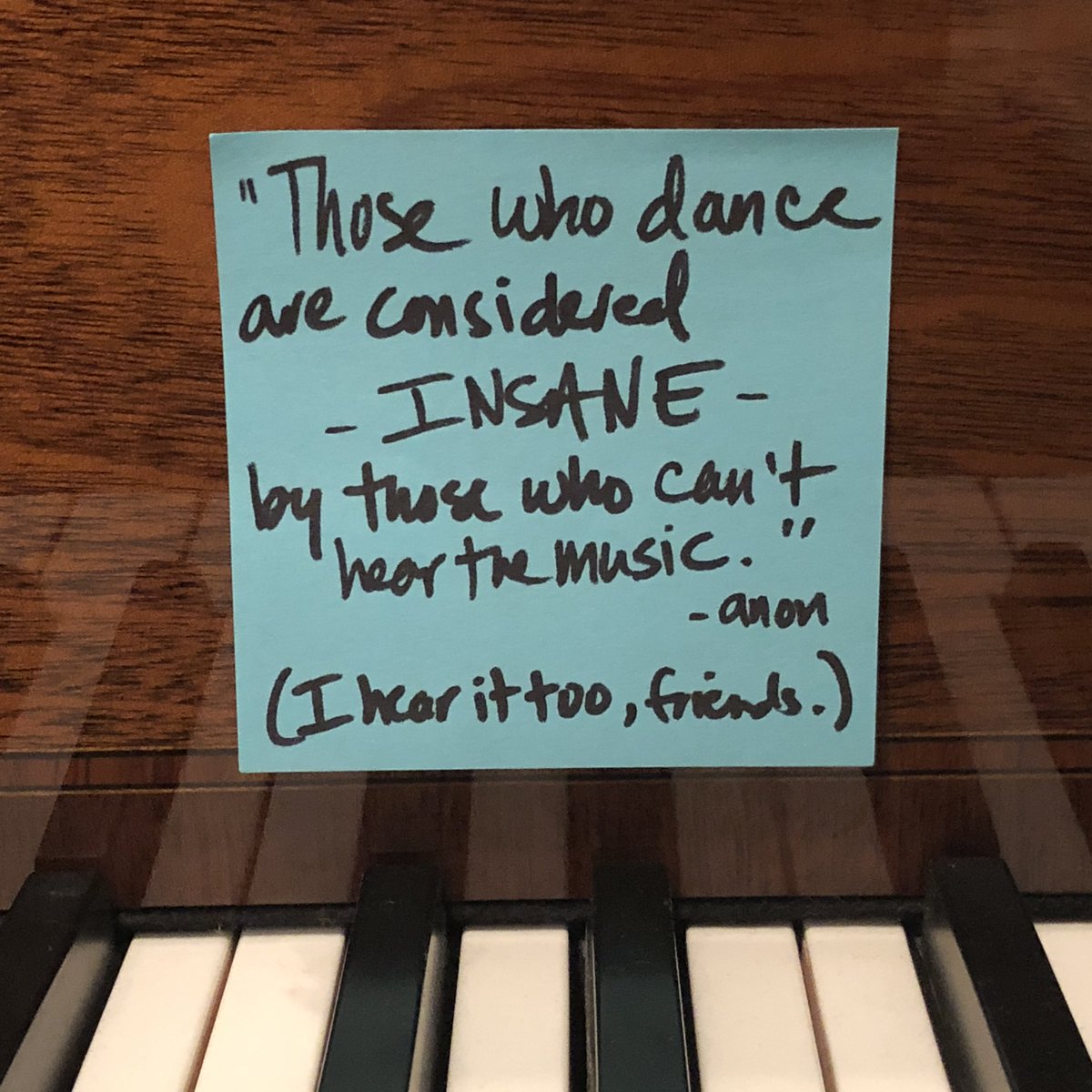 BreneBrown's tweet photo. Let’s dance. A little note from me to you this Sunday night. https://t.co/URNdhUl9dQ