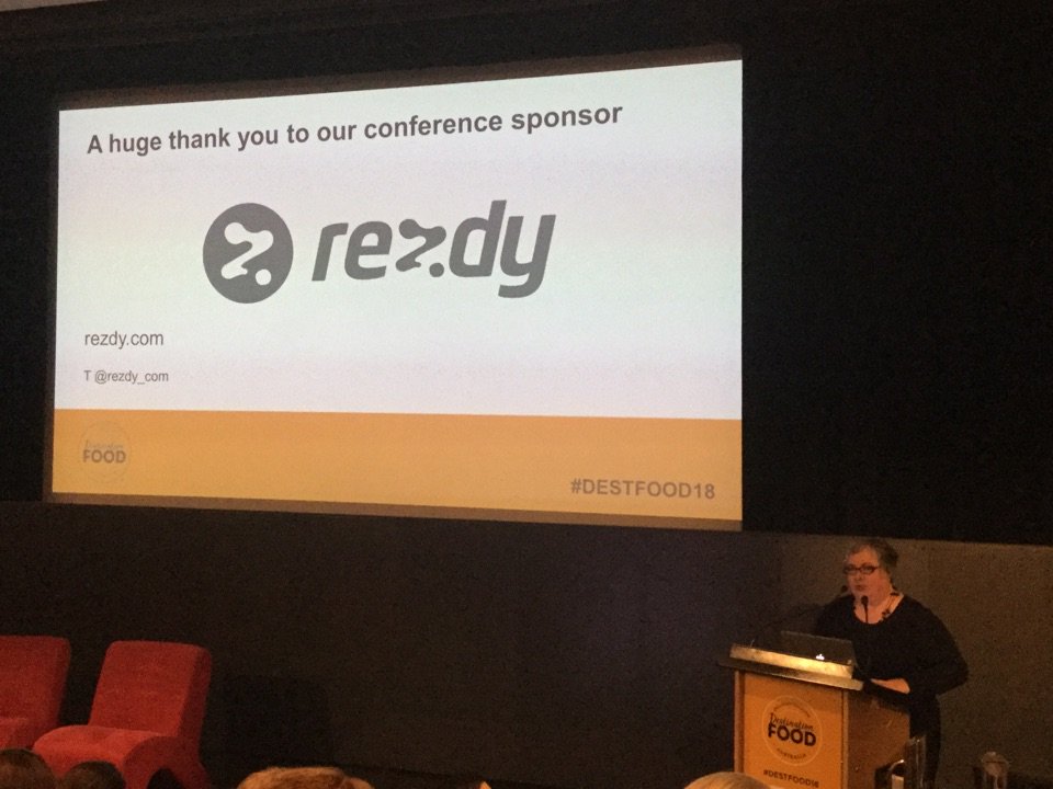 rezdy_com's tweet photo. Here at @rezdy_com, we're excited to be a part of Destination Food 2018 this year with our Founding Director @simonlenoir speaking. Let's embrace disruption! @HollyGalbraith #Sponsor #destfood18 https://t.co/J8JbbhPJAt