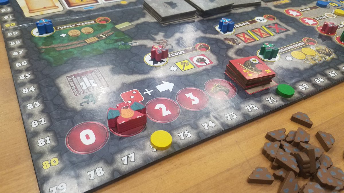 DiceTowerChris's tweet photo. We got to play a demo copy of Treasure Mountain by August Games. Worker Placement with tile laying, and a dragon that attacks after being provoked enough times. It's on Kickstarter now, and was quite fun!
#boardgames #treasuremountain #augustgames https://t.co/KahXVwrYIV