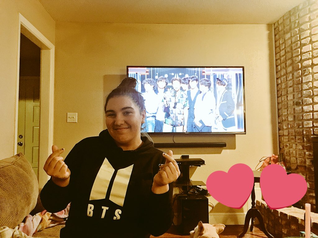 crudeen27's tweet photo. @JohnCena @surfergirl_97 @BTS_twt ✨👋 They won Top Media Artist!!! Yey!!! She is so excited for them. She has been following them since 2013. #BTSARMY https://t.co/8WQDiZX2pe