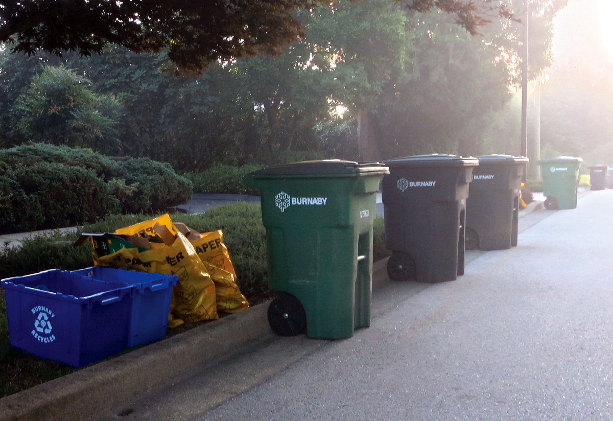 City of Burnaby on Twitter "Garbage & Recycling curbside collection days move ahead the week of