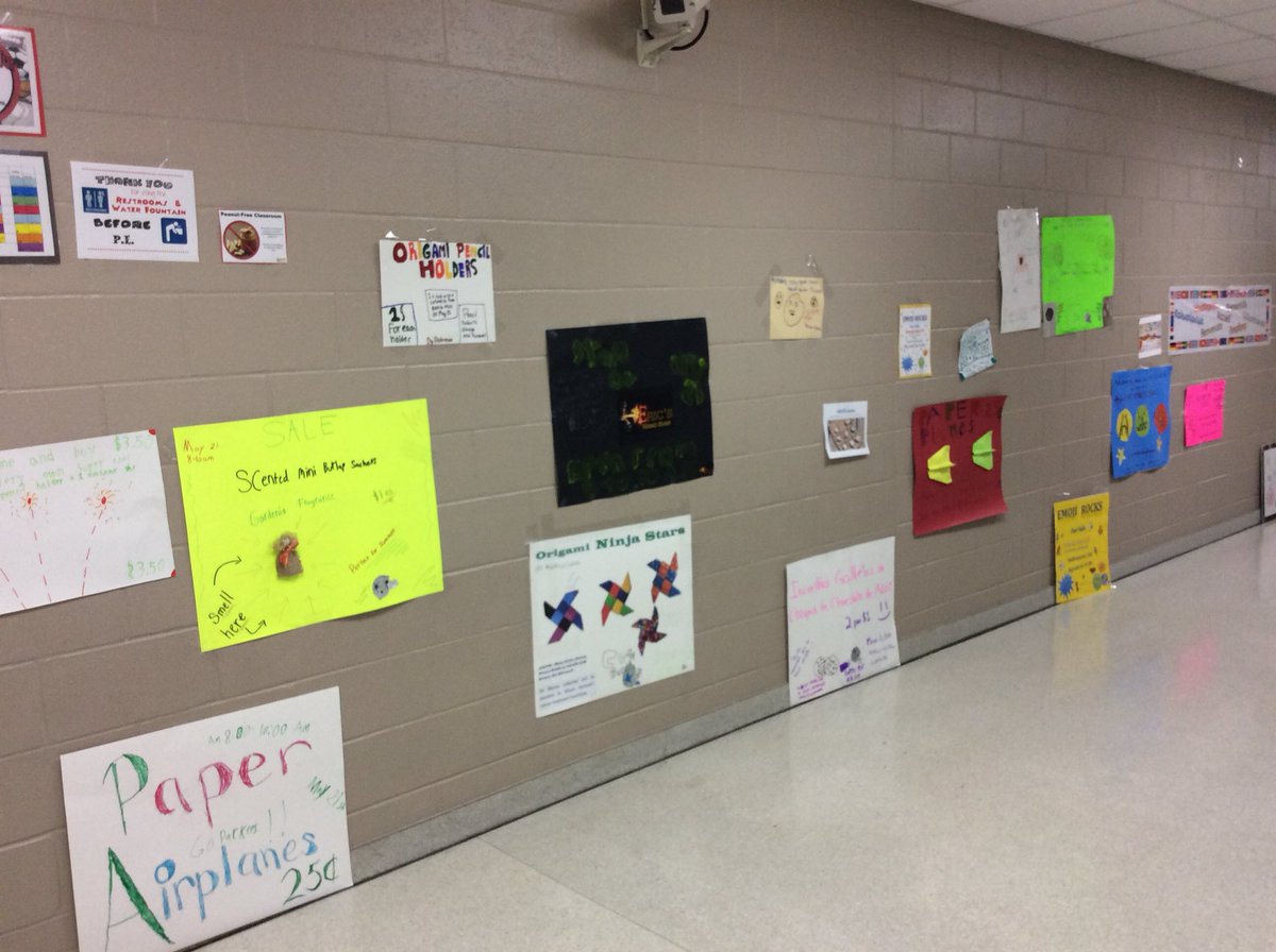 Awilkdce's tweet photo. @DCEtrailblazers The signs are hung and we are ready for our Economics Fair Monday morning!! Bring your money to support #Run4Allison @hartzellallison #CISDOurStory https://t.co/qltvw8tkqt