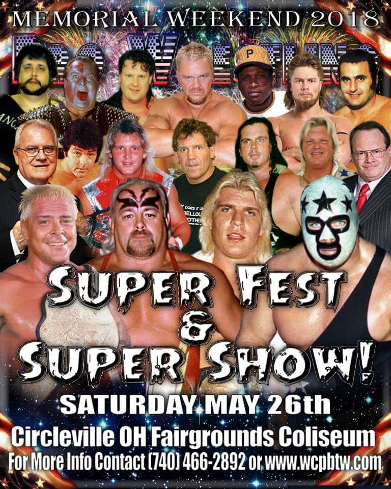 We're only 6 days away from this huge show!!!  The last wrestling event in the historical Fairgrounds Colosium in Circleville, Ohio. Come out and celebrate the career of Bobby Fulton as he laces the boots up for the final time! This Saturday!!!