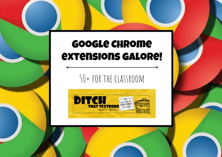 50+ <a href="/Google/">Google</a> Chrome extensions for the classroom! 

🎥Record a video of your screen
✂️Split the screen of your web browser
🚫Block ads
🗒Keep digital sticky notes 
☎️ Even make your phone ring to end a convo that’s gone on too long
➕ MORE

wp.me/p3bT67-1FI  #ditchbook