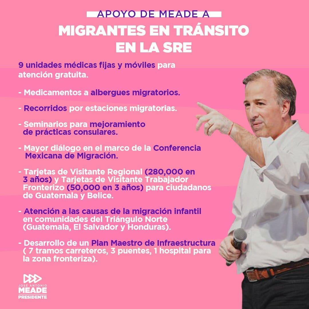 MJEdoMex's tweet photo. Los migrantes son importantes por eso #MeadePresidente propone Unidades médicas fijas y móviles
#MJComprometidas 
#EdoMéx https://t.co/3Ll1AHJmuc