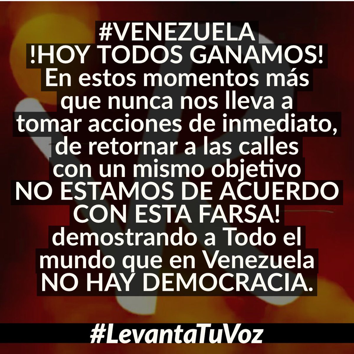 JonathanResiste's tweet photo. ATENCIÓN!
Mensaje de la Resistencia Venezolana. https://t.co/5Ey3SBGhyt