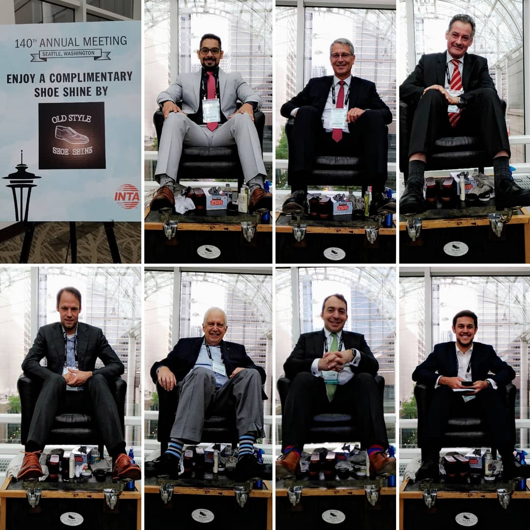 Oldstyleshine's tweet photo. Had a very busy day at @INTA #INTA2018 @VisitSeattle So far 180 people got a shoeshine averaging 15-20 shines am hour. Two more days to go!
#GotEvents #CallForAquote
@SheratonSeattle @motifseattle @columbialights @shinersdoc @MarcStilesPSBJ @MarkWrightKING5 @Seahawks @PSBJ https://t.co/wQHoXbjp6P