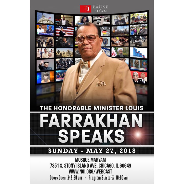BroLawrenceM's tweet photo. Minister Farrakhan Speaks this coming Sunday! https://t.co/p2YRCsPXgP