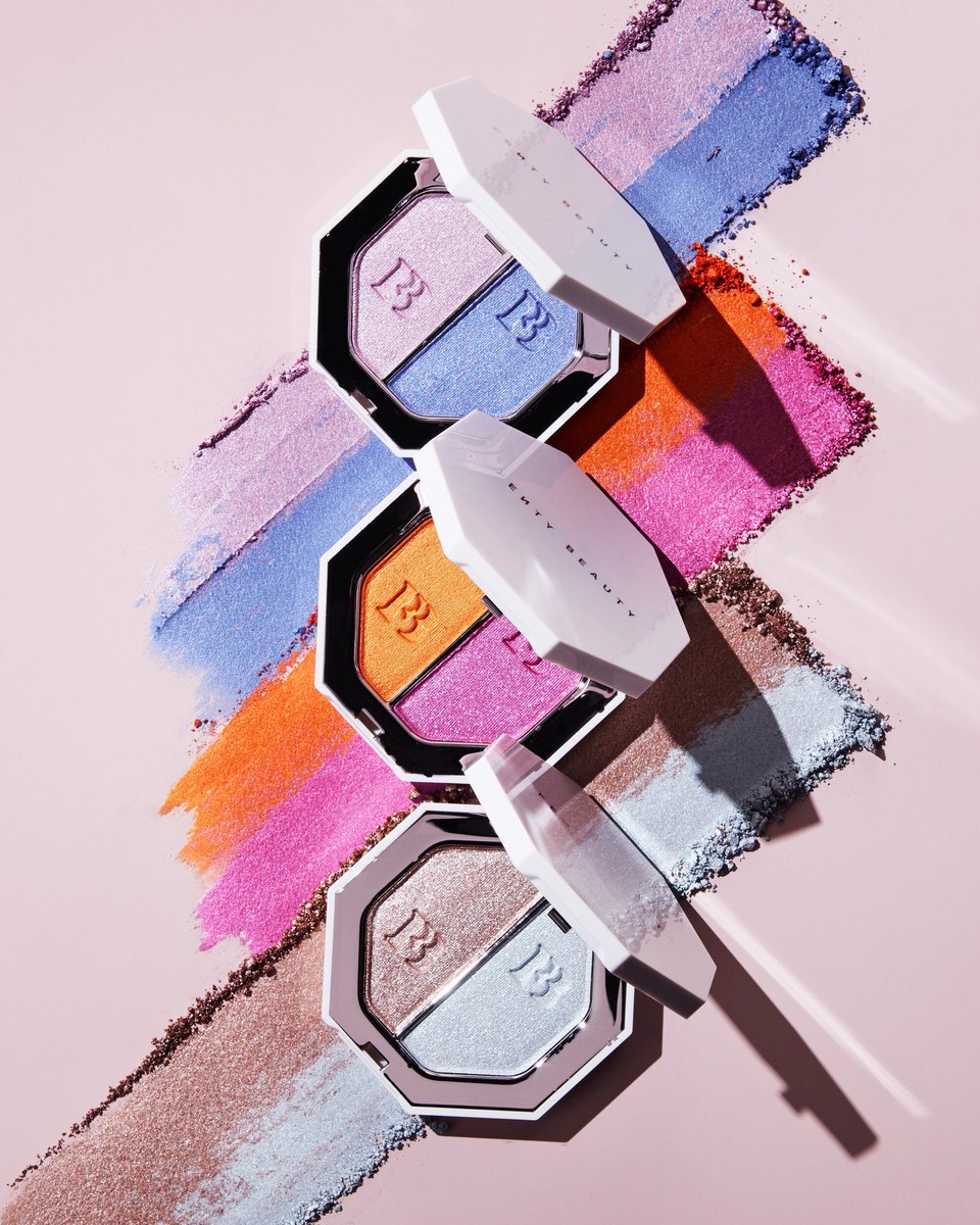 fentybeauty's tweet photo. #KILLAWATTFOILS are available now!!! Same creamy formula as our original #KILLAWATTS, but with an ultra-lit, foil-like finish! https://t.co/O9iDYaPMGK https://t.co/RLYmLVWntw