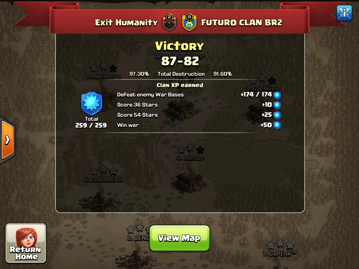 EH with another war win!