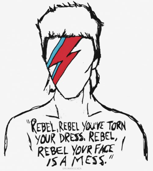 P173 David Bowie ‏ 10x 8 UNSIGNED photo Suffragette City & Rebel Rebel 