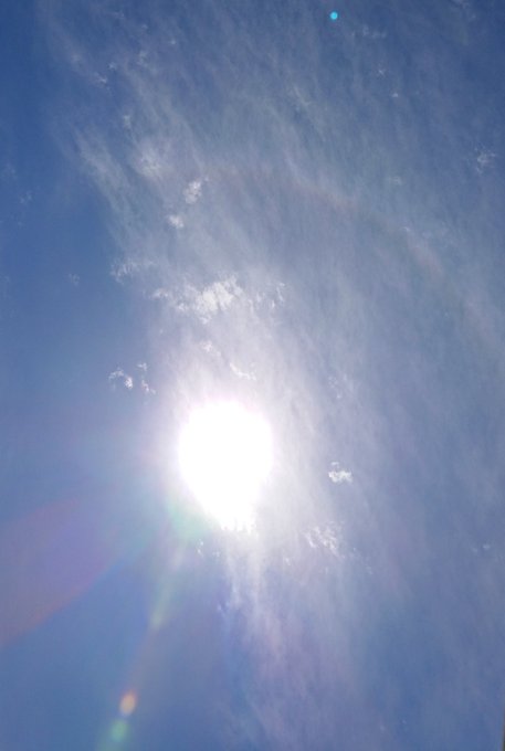 日暈 全国的に 日暈 ひがさ と呼ばれる虹色の輪が見られる 画像まとめ まとめダネ