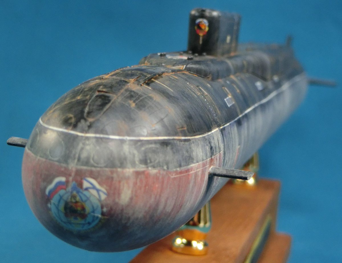 漢の価値を決めるウェザリング ズベズダ1/350 ボレイ級 原子力潜水艦