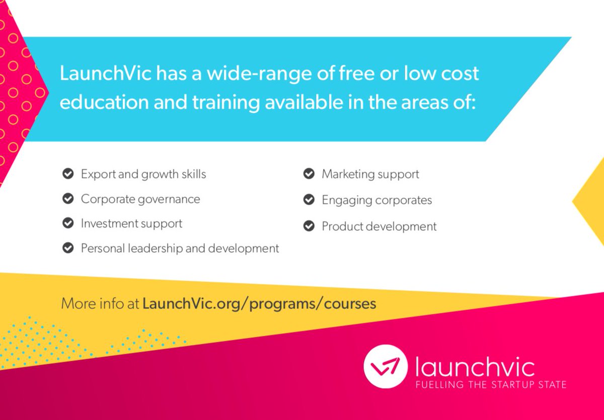 LaunchVic's tweet photo. Want to sharpen your startup smarts? Come meet @burch_co, @ofcharacter_, @cogent_co, @commoncode, @difffthink, @em_advisory, @inventium, @MikeBoorn, @mktgentourage, @OnestackHQ, @spacetankstudio, @startup_boards at @LaunchVic Startup Expo. FREE tix https://t.co/gexvF9pj05 #LVExpo https://t.co/Dt1YVaZOrF