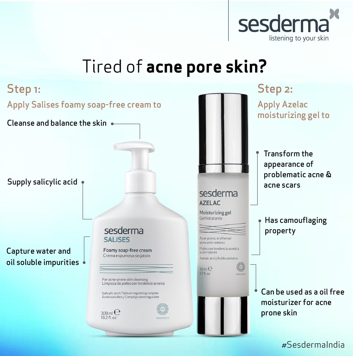 sesderma salises face wash