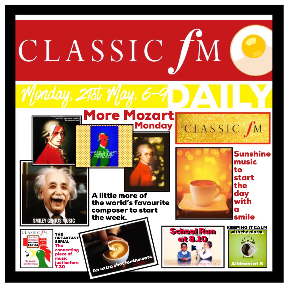 TimLihoreau's tweet photo. Good morning.
Today’s @ClassicFM Daily
Hope you are well.
:) #LetsDoBreakfast https://t.co/BjbY9qYauw