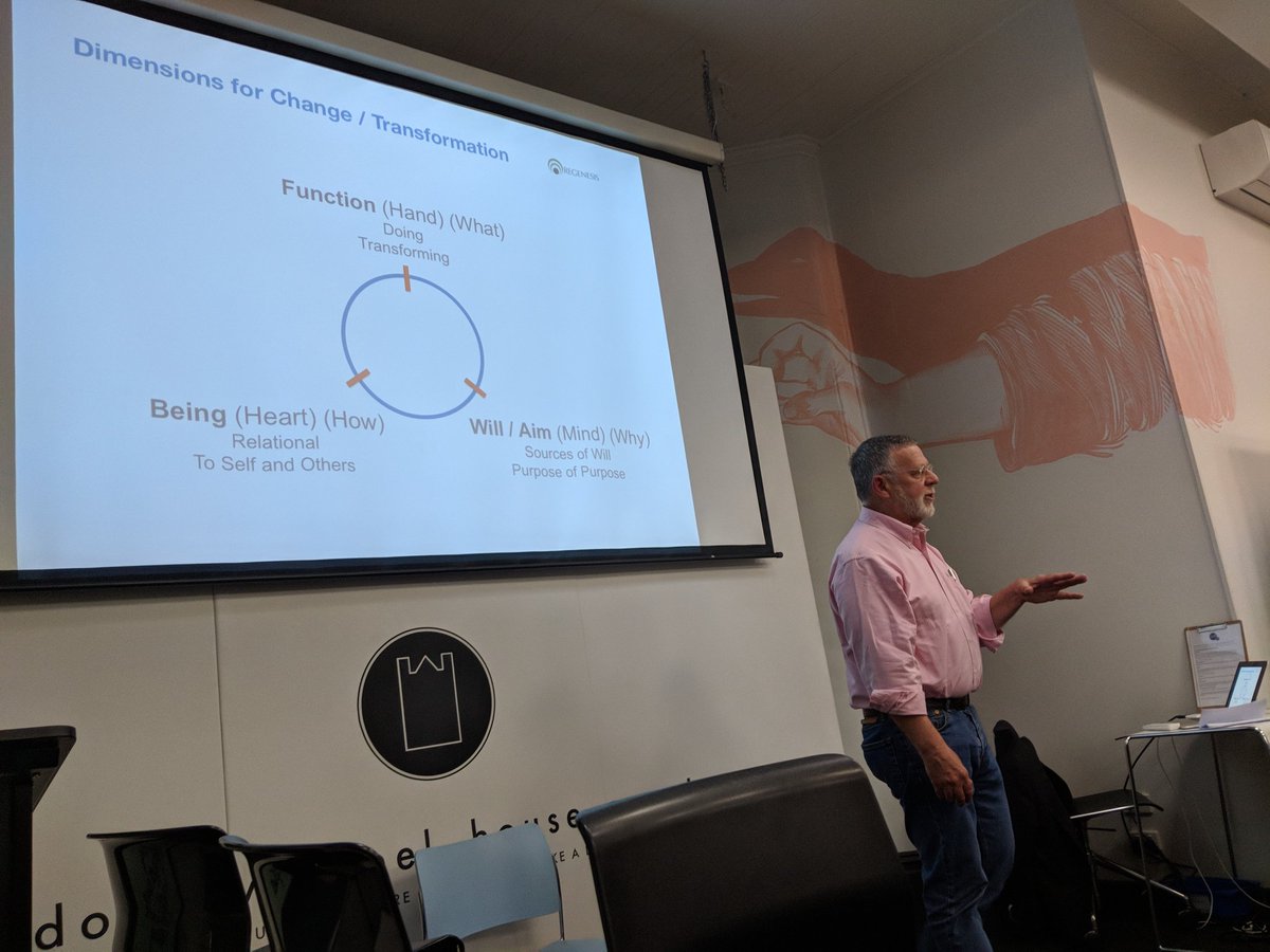 regenesisgrp's tweet photo. RT @placeagency: "To have a purpose statement you need 3 elements: function, being and will"... "We have all the technology to have a sustainable, thriving future... What we are missing is will!" Bill Reed @regenesisgrp #PlaceWeekVic #placemaking https://t.co/INTSlRxxLu