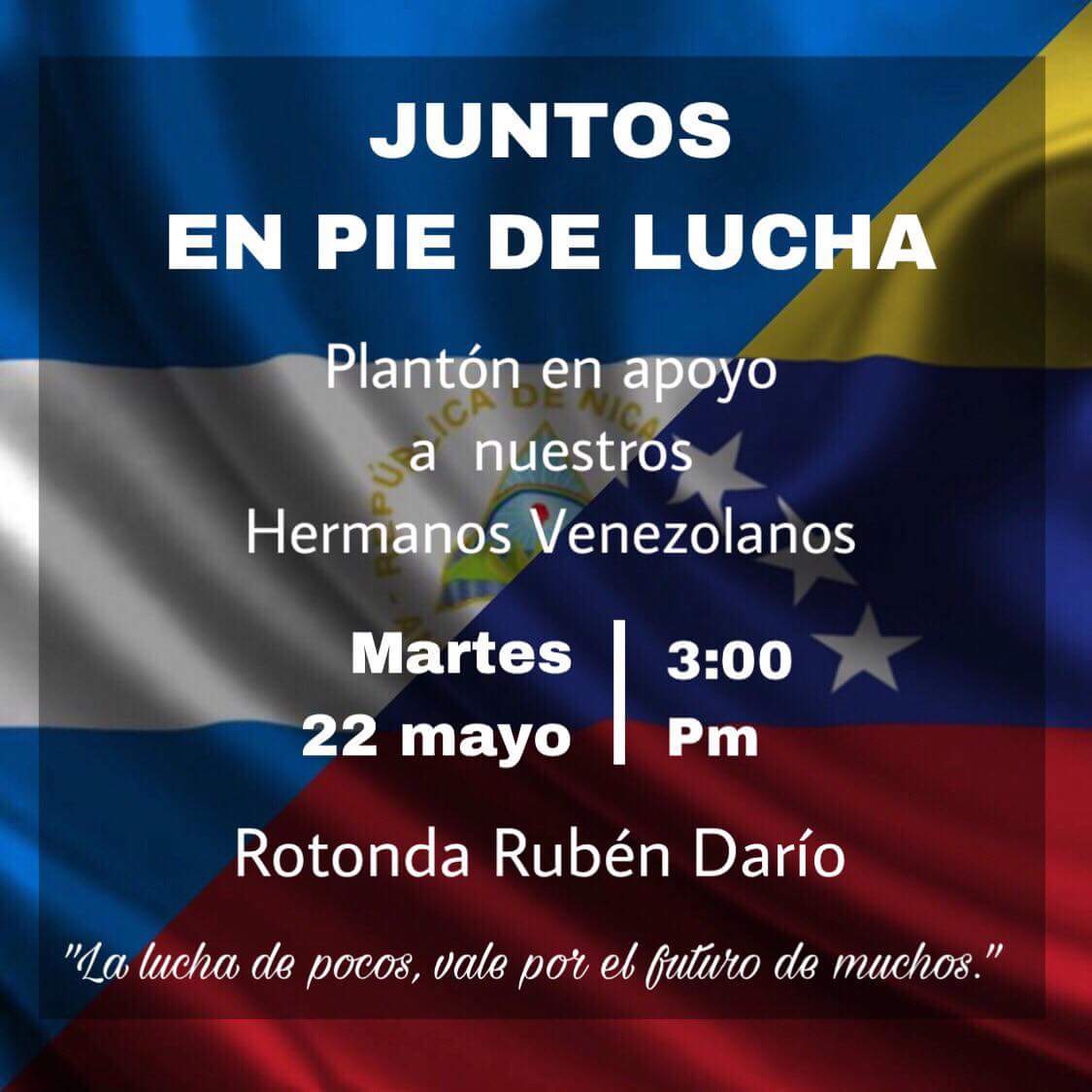 Yuyo_S12's tweet photo. Mi Nicaragua los apoya hermanos Venezolanos💪❤
#VzlaSeRebeló https://t.co/M7OuMGQXlB