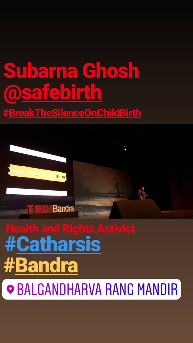SubarnaGhosh's tweet photo. Sunday’s be like THIS! Thank you @TEDxBandra. Especially grateful to all women who shared their experiences, all who supported my Caesarean petition and leaders in maternal health who give me hope. @ChangeOrg_India @gatesfoundation @WRAglobal @neel_shah @UN_Women https://t.co/EqA5RyrUqS