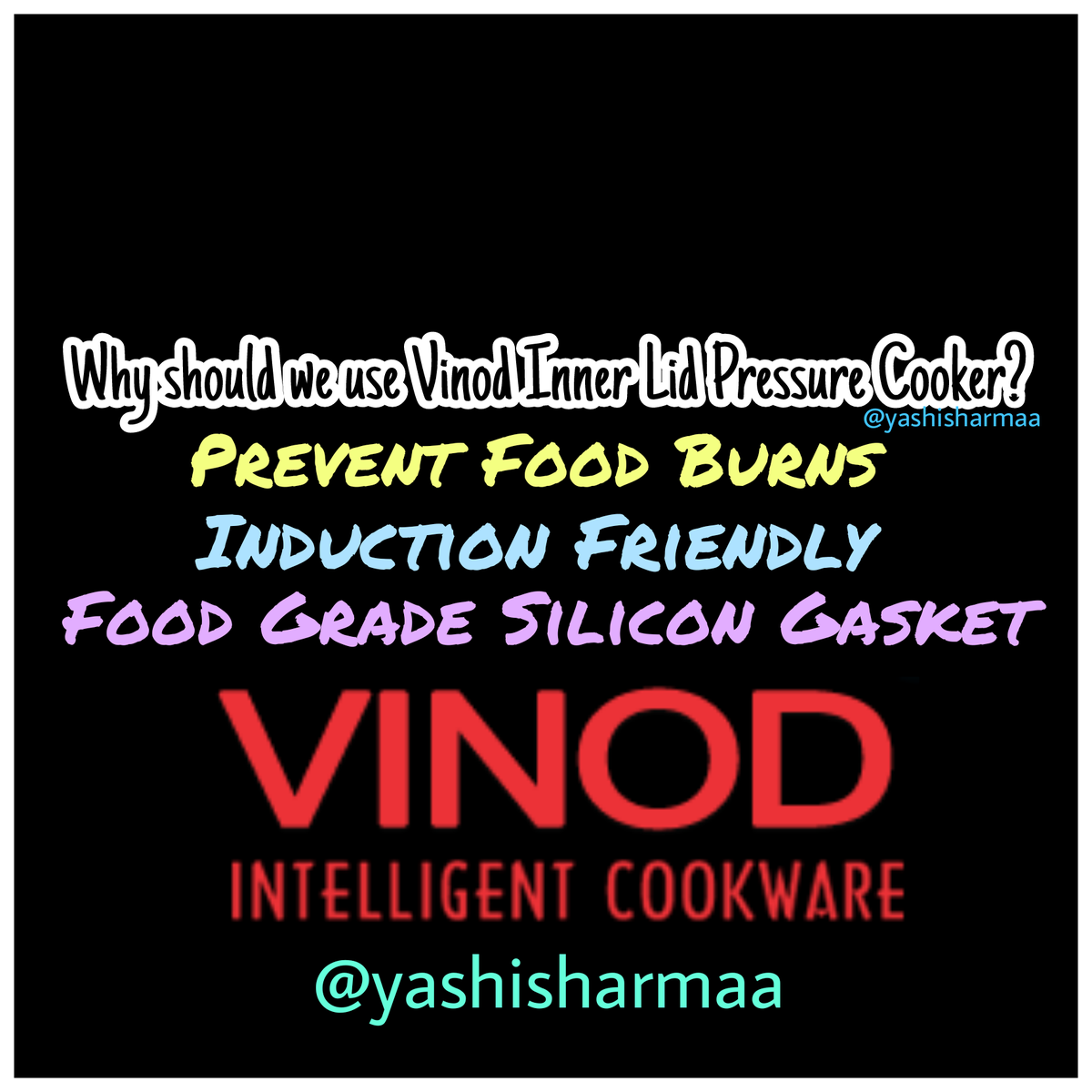 yasha_haha's tweet image. ✔To prevent food burns
✔Induction Friendly
✔Food Grade Silicon Gasket

#WinVinodGOODIES #CookWithVinod #ContestLive 

Hey guys, join and win Vinod Goodies.
@ItsAnantHere 
@VibhutiFc 
@Crazy4Aasif 
@MargishKiShaadi 
@YashiFans