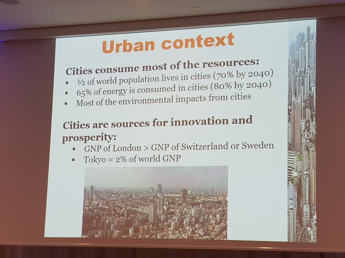 Cities cannot be excluded from #SmartCity energy solutions, as 65%-80 energy will be consumed in cities @PeterLund #LowCarbonCities #urbancontext